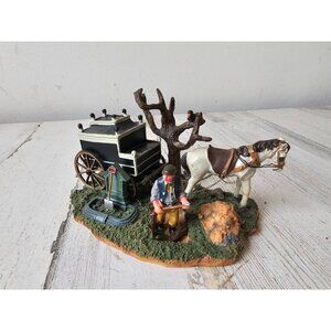 Lemax gruesome grave digger Horse carriage as is Halloween decor village vintage